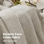 YoungsTex Linen 100% Blackout Curtains - Image 5