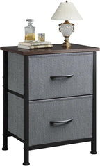 WLIVE Nightstand, 2 Drawer Dresser by WLIVE