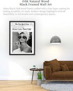 iHery 12x16in Audrey Hepburn Better Late Than Ugly Framed Bathroom Art | - Image 5