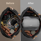 tomtoc Electronic Organizer Travel Case, Dual Compartment Tech Organization | - Image 4