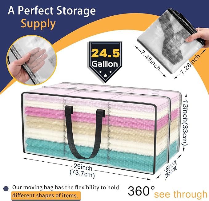 Heavy Duty Extra Large Clear Moving Bags - Image 2