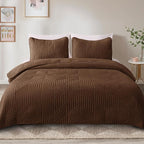 Exclusivo Mezcla Ultrasonic Twin Quilt Bedding Set, Soft Microfiber, Modern - Image 2