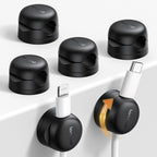 Lamicall 6 Pack Rotatable Cord Organizer, 1s Lock Spring Cable Holder Clips | by Lamicall