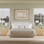 Natural Oak Nightstands Set of 2 - Image 4