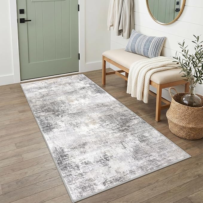 Abstract Runner Rug 3x6 Ft Washable Runners by iOhouze