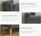 Aoiy & Wifon 65.35" W End of Bed Bench King Size, Upholstered Large Storage - Image 4