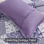 Mybedsoul Boho Quilt King Size, Patchwork Reversible Bedding Set, 3 Pieces - Image 6