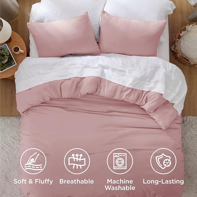 Bedsure King Comforter Set, 3 Pieces GentleSoft™ Bed Set, 1 Lightweight - Image 4