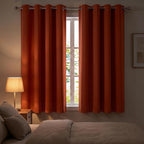 Diraysid Orange Grommet Blackout Curtains - Image 3