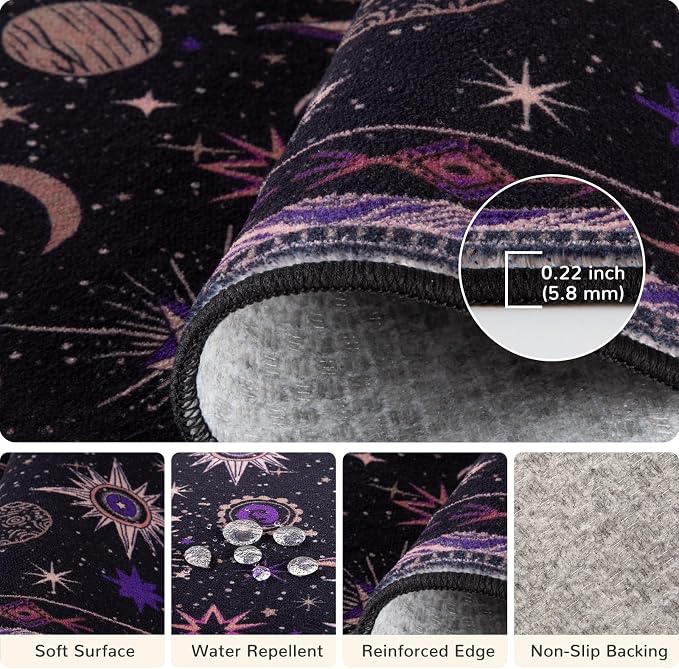 Vacuum-Friendly, 9x12 Washable Area Rug - Image 4