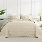 Beige Quilts Queen Size by Andency