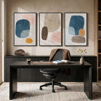 Large Framed Abstract Canvas Wall Art - Image 4