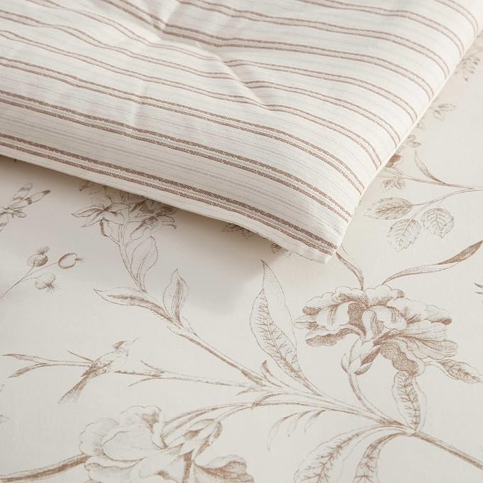 Laura Ashley - Reversible Cotton King Comforter Set - Image 7