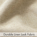 MIULEE 100% Blackout Curtains Linen Curtains & Drapes 90 Inch Oatmeal Beige | 2 - Image 5