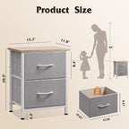 WLIVE Night Stand, Small Dresser - Image 3