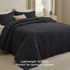 Bedsure Quilts Queen Size Bedspread, Lightweight Comforter, Modern Clover - Image 2
