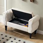 Storage Bench for End of Bed Bedroom, 39.7" Modern Ottoman Bench by ORIRSNUG