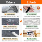 Lifewit 8 Pack Clear Clothes Storage Bags, 60L Plastic Blanket Storage Bag - Image 3