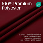 CUCRAF Custom Burgundy Red Blackout Curtains 1 Panel Set, Thermal Insulated - Image 3