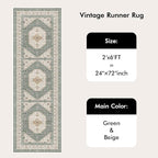2x6 Washable Hallway Runner Rug - Image 9