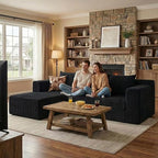 Nigoone 103" Cloud Sectional Sofa, Boneless L-Shape Couch - Image 7