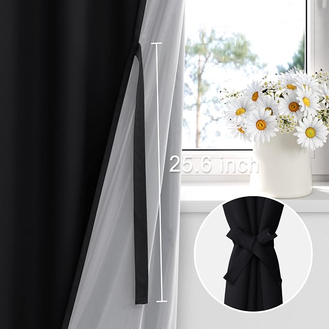 XWZO 100% Blackout Curtains - Image 3