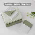 King Size Quilt Set Weat Green - Image 6