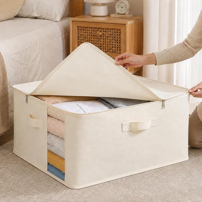 6Pack Canvas Storage Bags for Clothes & Comforters - Image 5