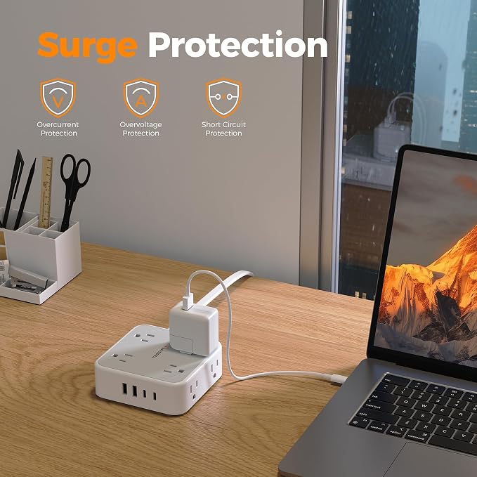 TESSAN Surge Protector Power Strip - Image 5
