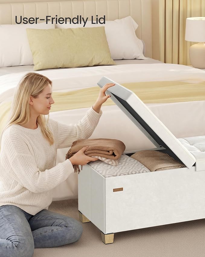 SONGMICS Storage Ottoman Bench - Image 7