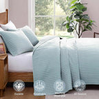 Twin Quilt-Lightweight Bedspreads Sky Blue Twin Quilt Bedding Set | Soft - Image 5