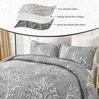 DJY Grey Quilt Set King Size - Image 5