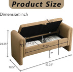 HRVEOCEI Upholstered Storage Bench - Image 2