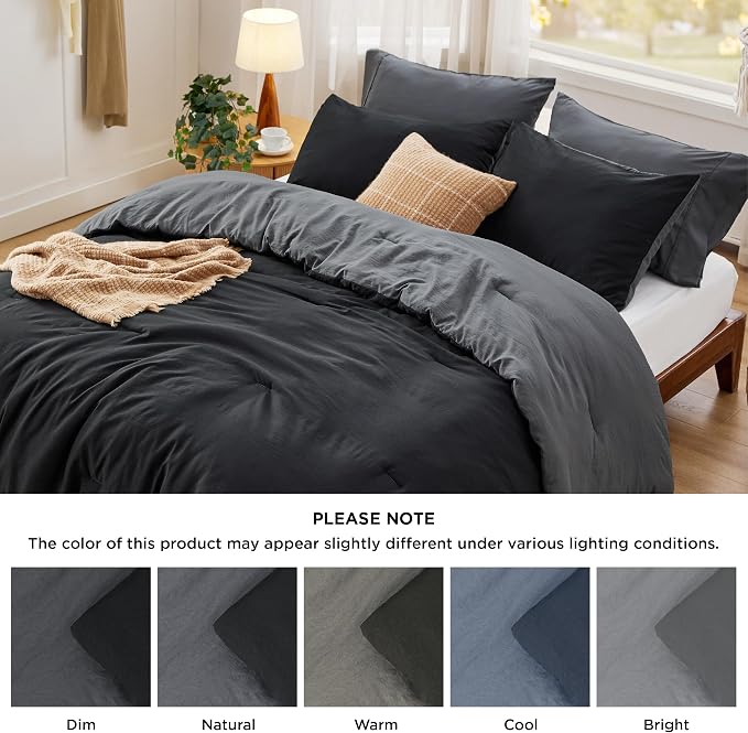 Bedsure Queen Comforter Set, 3 Pieces GentleSoft™ Bed Set, 1 Lightweight - Image 7