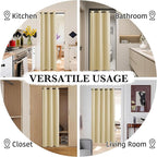 RYB HOME 100% Blackout Curtain, Bedroom Patio Sliding Glass Door Drape | Extra - Image 5
