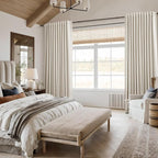 100% Blackout Linen Curtains 144 Inch Length 2 Panels Set - Image 8