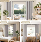 Joydeco Blackout Curtains 96 Inches Long, Light Blocking Curtains - Image 6