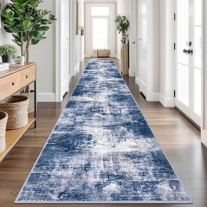 Abstract Runner Rug 3x18 Ft Washable Runners by iOhouze