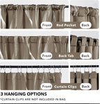Deconovo Blackout Back Tab Curtains - Image 4
