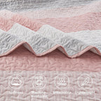 King Size Quilt Set Pink - Image 5