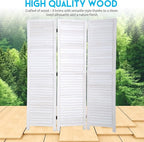BLKMTY Room Divider 3 Panel Privacy Screen Folding Screen 5.6ft Tall Wood - Image 2