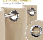 RYB HOME Blackout Thermal Insulated Curtain - Image 7