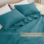 Exclusivo Mezcla 3-Piece Queen Quilt Bedding Set, Soft Microfiber Bedspread | - Image 3