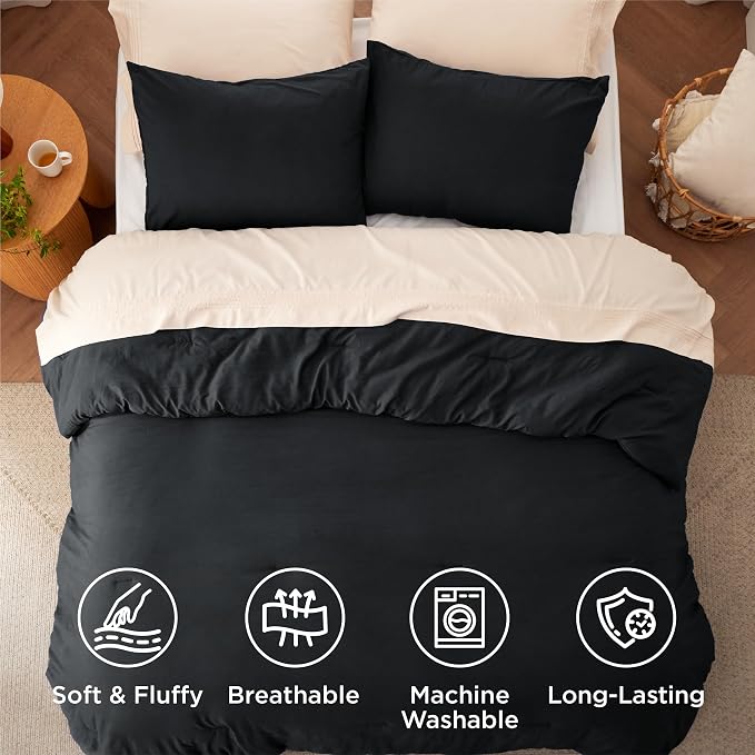 Bedsure Oversized King Comforter Set, 3 Pieces GentleSoft™ Bed Set, 1 - Image 4