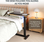 FLEXISPOT H7 28" Pneumatic Height-Adjustable Overbed Table - Image 3