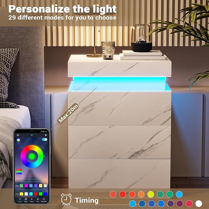 ADORNEVE Modern Nightstand - Image 5