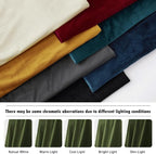 RYB HOME Velvet Room Darkening Curtains - Image 7