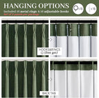 Blackout Dark Green Viral Curtains 90 Inches Long - Image 7