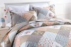 3-Piece Queen Quilt Set Quilted Bedspread Lightweight Reversible Coverlet Set - Image 2