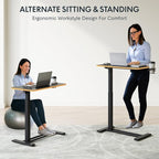 FLEXISPOT H7 28" Pneumatic Height-Adjustable Overbed Table - Image 9
